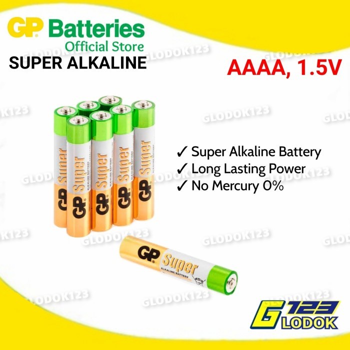 Baterai Batre Battery AAAA A4 1.5V Alkaline E96 LR61 Stylus Pen Tablet
