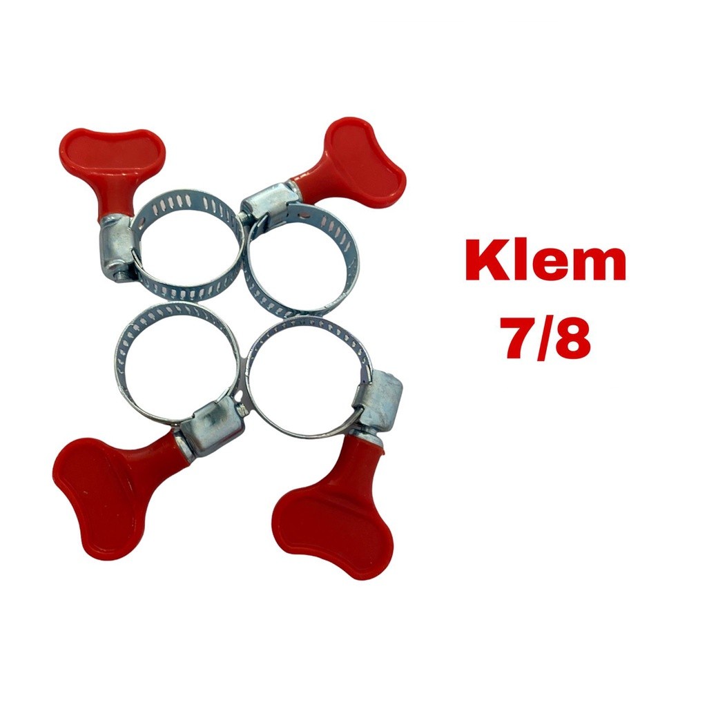 Klem Selang kuping  - Hose Clamp 7/8&quot; With Handle