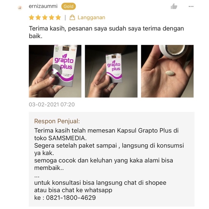 GRAPTO PLUS Kaplet Grapto plus Graptoplus | Herbal Obat Wasir | Obat Ambeien Ambeyen | Lancar BAB