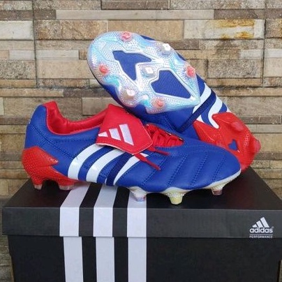 Sepatu Bola Predator Mania Leather Blue Fg