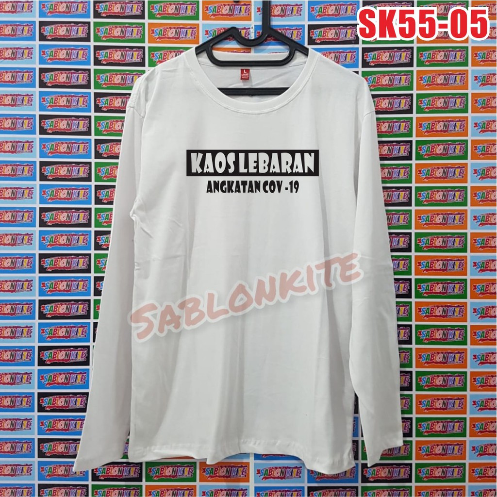 MURAH !!! KAOS SABLON BAJU LEBARAN BAHAN KAOS COTTON COMBED 30S