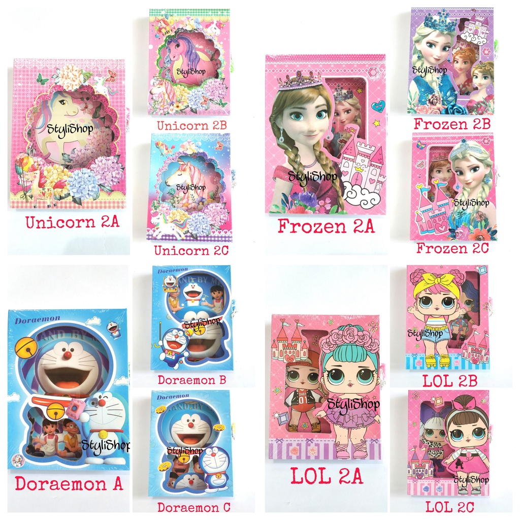 

Diary gembok Motif Anak/ buku diary motif/ catatan pribadi dengan kunci
