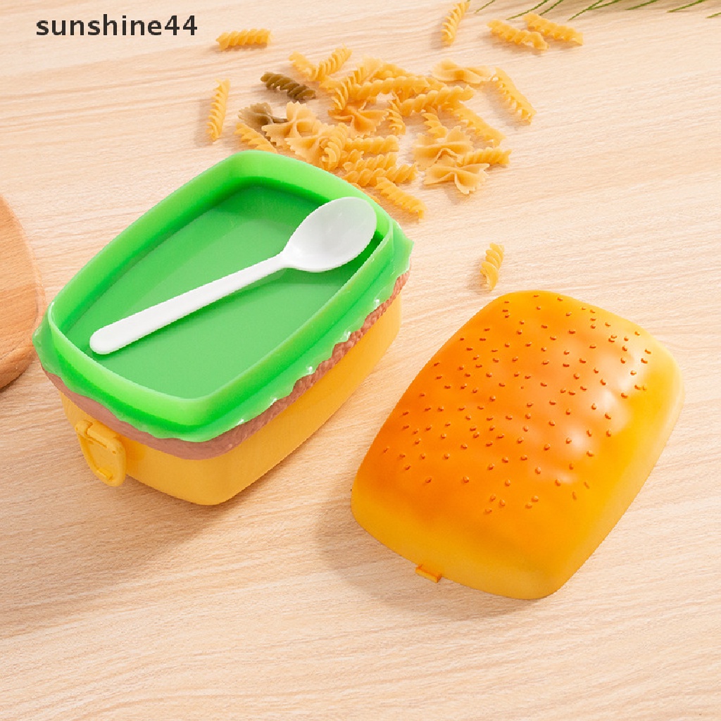 Sunshine Kotak Bekal Bento Bentuk Hamburger Kreatif Untuk Anak