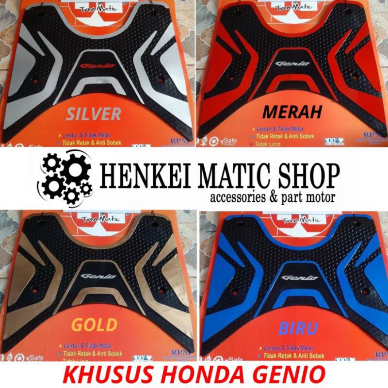 Karpet Genio 2021 - Keset Motor Genio  - Alas Kaki Motor Genio BAHAN TEBAL 2020 - 2021