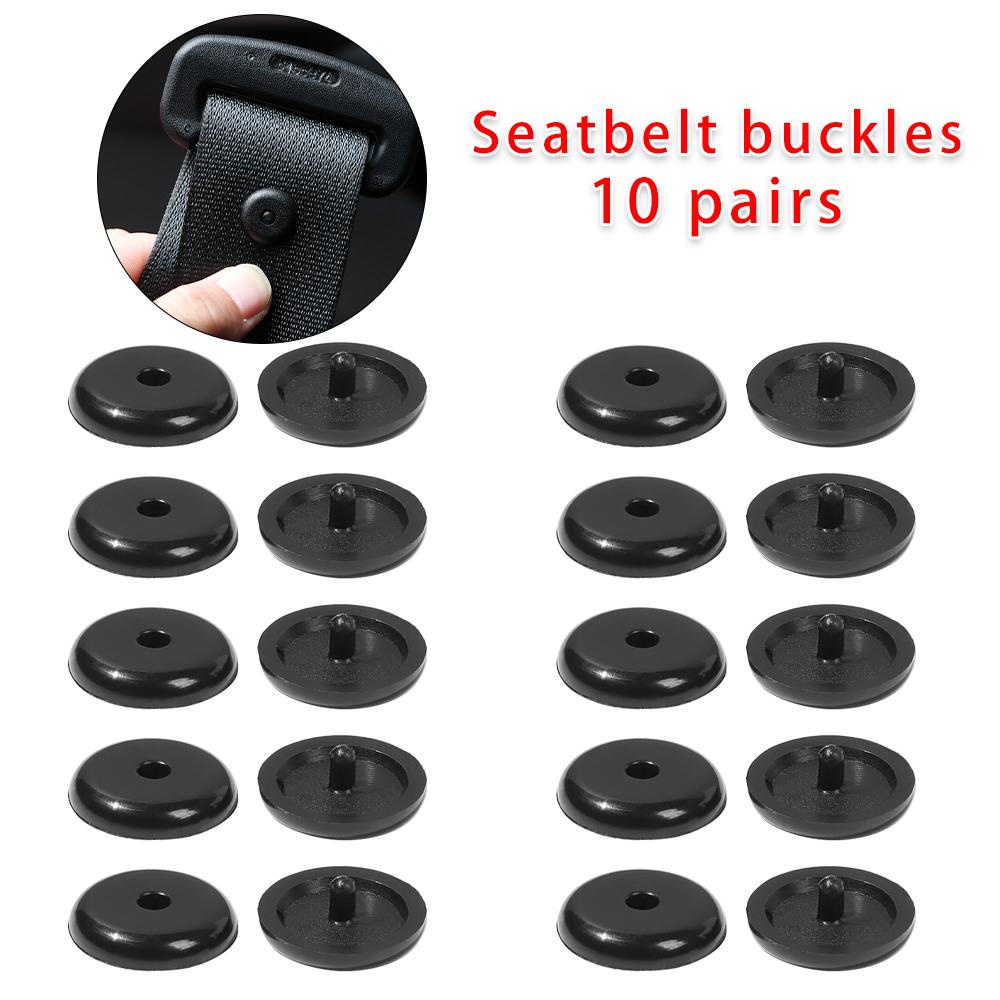 Wonder 10PCS Seat Belt Stop Button Penahan Sabuk Pengaman Mobil Rivet