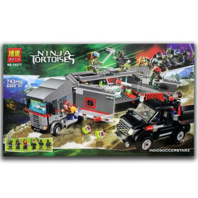 BELA 10277 Ninja Tortoises Turtle Big Rig Snow Getaway