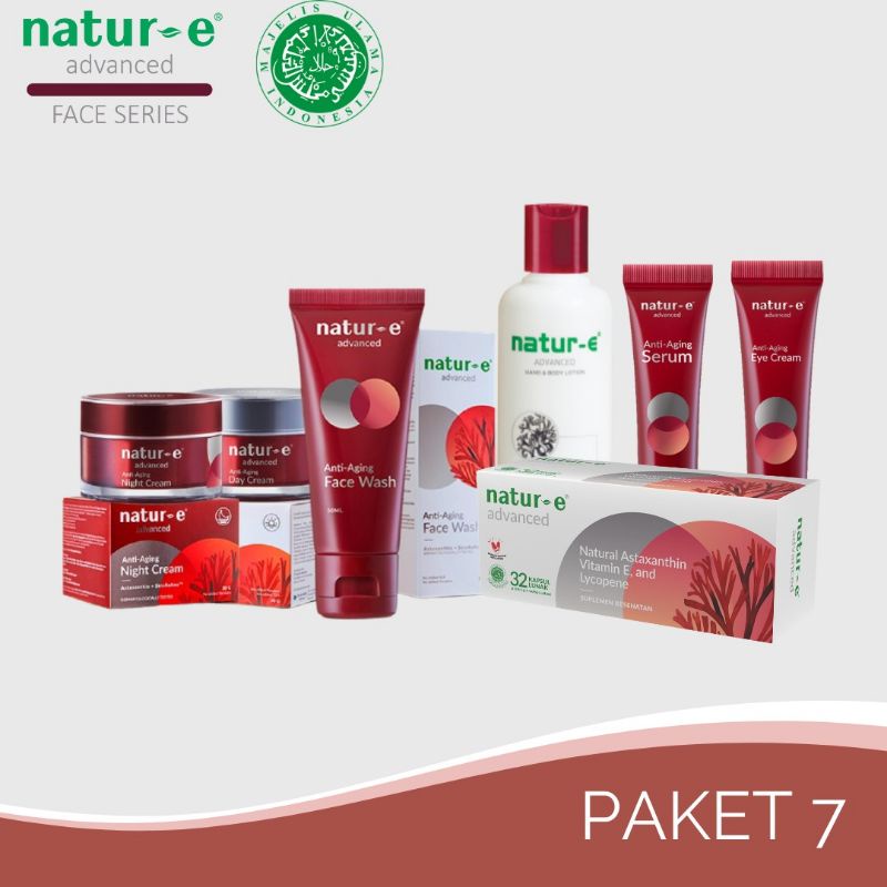 Paket Natur E Advanced Anti Aging Series Paket|FREE TAS NATUR-E|