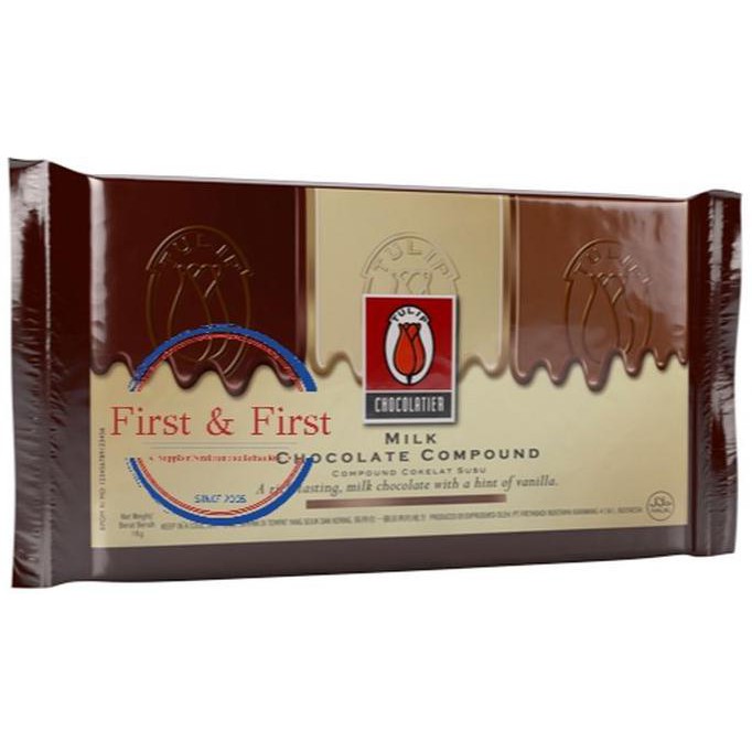

BAHAN KUE COKLAT TULIP MILK CHOCOLATE COMPOUND 1 KG PERISA MAKANAN & MINUMAN