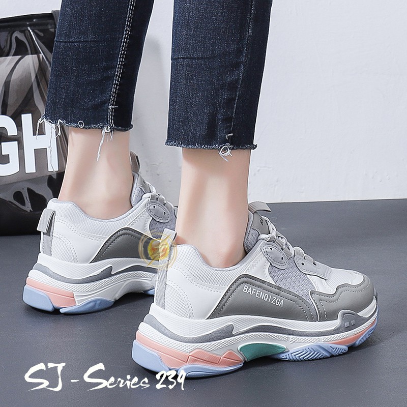 [OOS] Cruella Sepatu Sneakers Tali Wanita Import / Sepatu Olahraga Kualitas Premium - 239