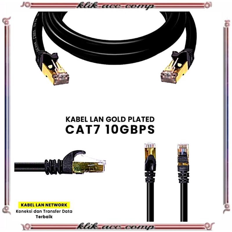 kabel lan cat 7 NYK 2 Meter gold plated original/cabele lan cat7 2M