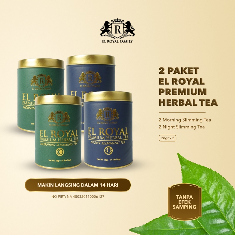 

El Royal Premium Herbal Tea (2 Paket) | 2 Morning Slimming Tea - 2 Night Slimming Tea