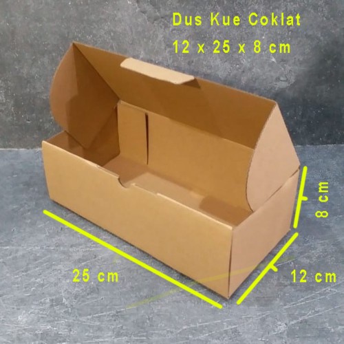 

Dus Kue Coklat 12x25 x8 isi 10 pc Corrugated Kardus Box 12 x 25 x 8