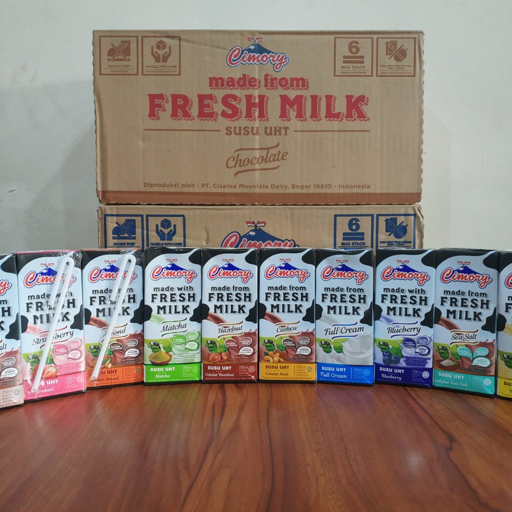 

CIMORY Susu UHT m/w Fresh Milk 250ml (1 karton)