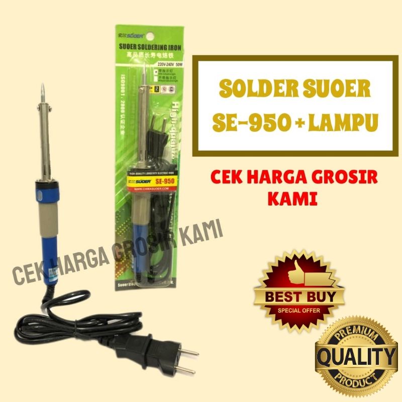 SOLDER SUOER SE-950 + LAMPU