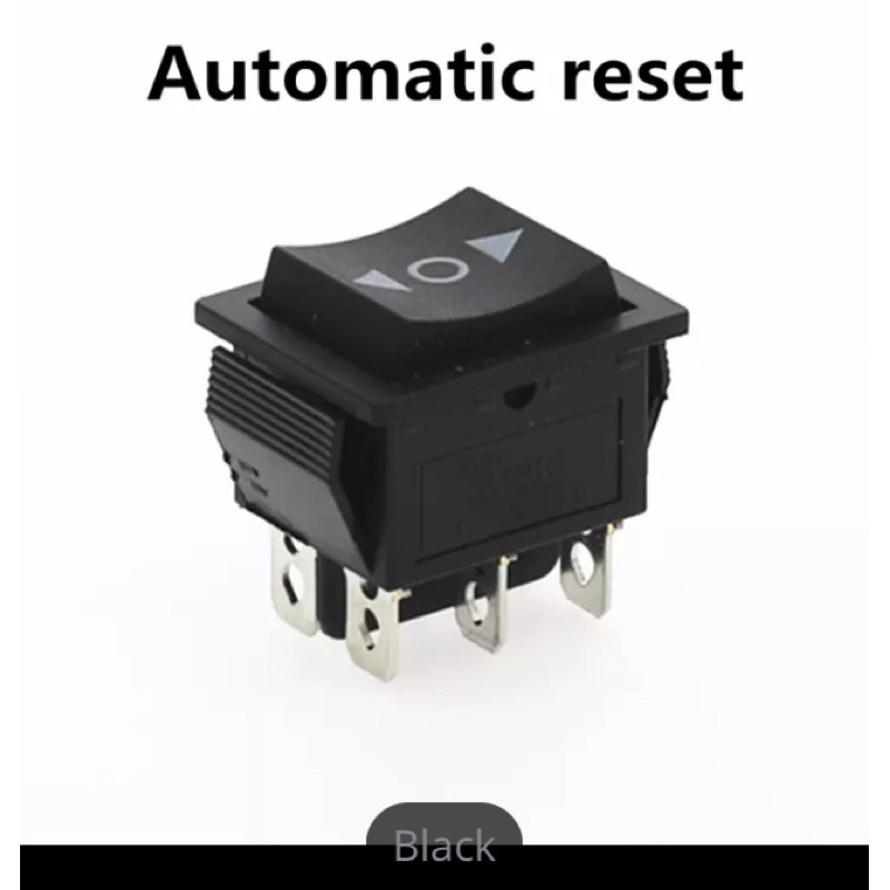 Saklar KCD4 Rocker Switch ON-OFF-ON 3 Position 6 Pins The arrow is reset 16A 250VAC