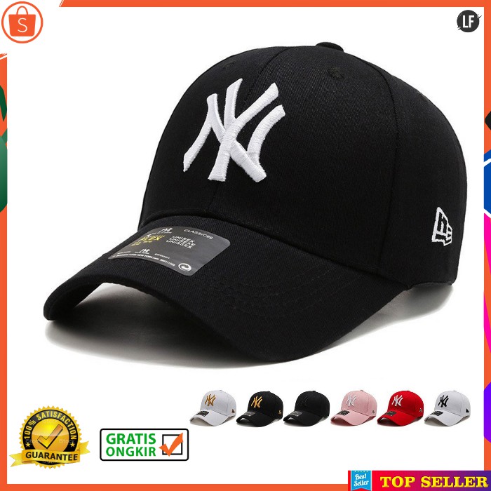 TOPI BASEBALL PRIA NY CAP KOREA SNAPBACK DEWASA DISTRO COWOK KEREN STYLE HAT IMPORT AQ1