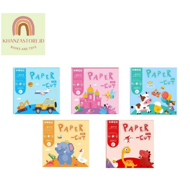 

paper cut activity set•Mainan Anak Belajar Menggunting kertas Origami Paper Cut