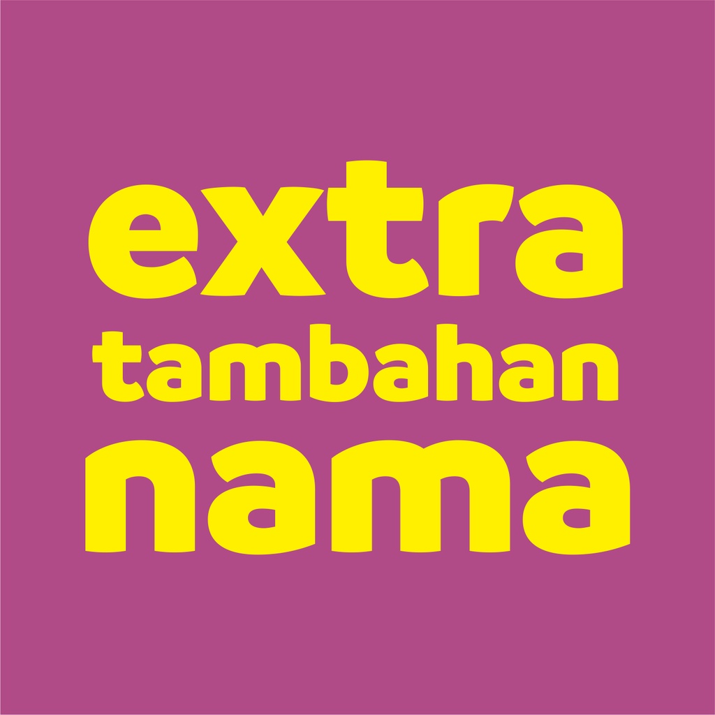 

Extra Tambahan Nama - Bluestiker