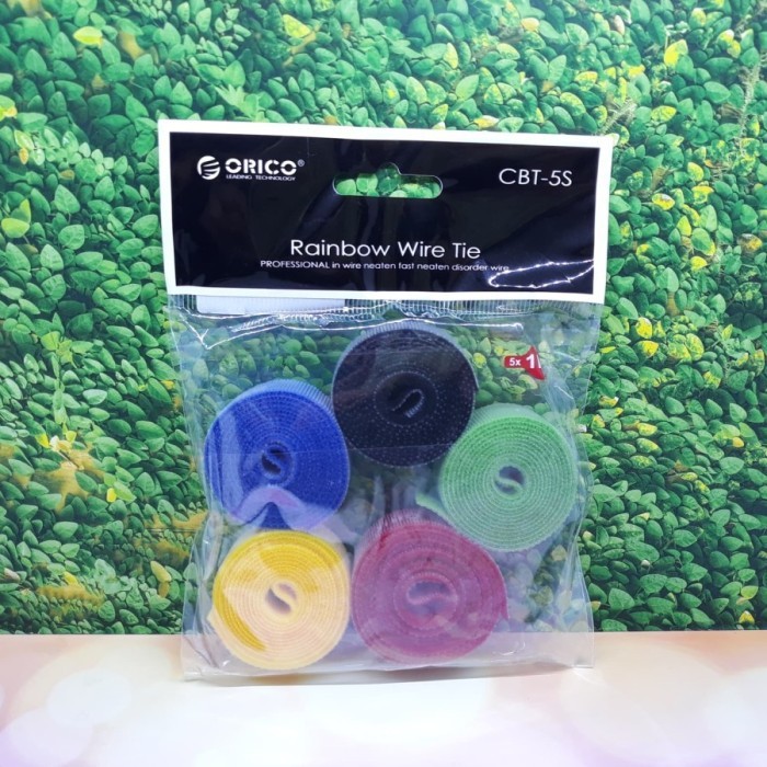 ORICO CBT-5S 1M Reusable &amp; Dividable Hook and Loop Cable Ties