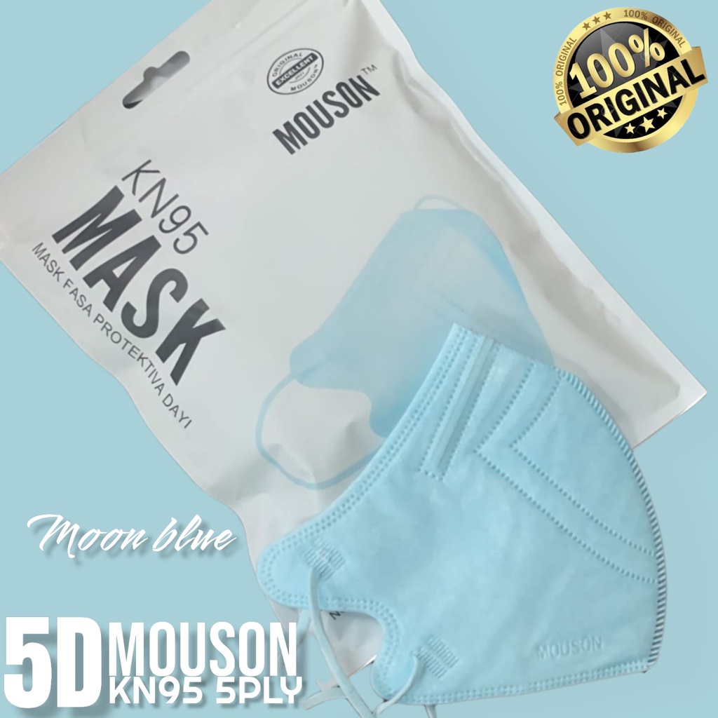 NEW 5D KN95 MOUSON - MASKER MOUSON KN95 5D 5PLY EMBOS - ORIGINAL BRANDS