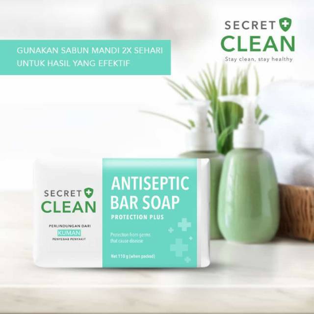 ❤ORIGINAL❤ SECRET CLEAN ANTISEPTIC BAR SOAP 110 Gr | Sabun Mandi Antiseptik