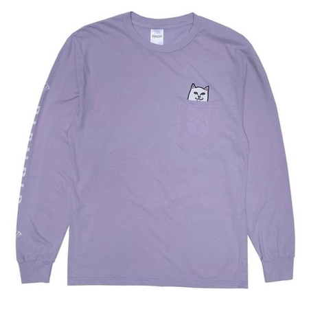 Kaos RIPNDIP Lord Nermal LS Tee - Lavender Original