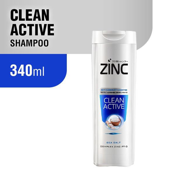 Jual Zinc Biru AntiDandruff Shampoo Clean Active 340ml 340 ml Shampo
