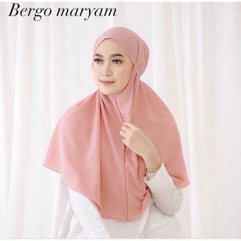 BERGO MARYAM | bergo maryam jilbab instan | instan jilbab bergo