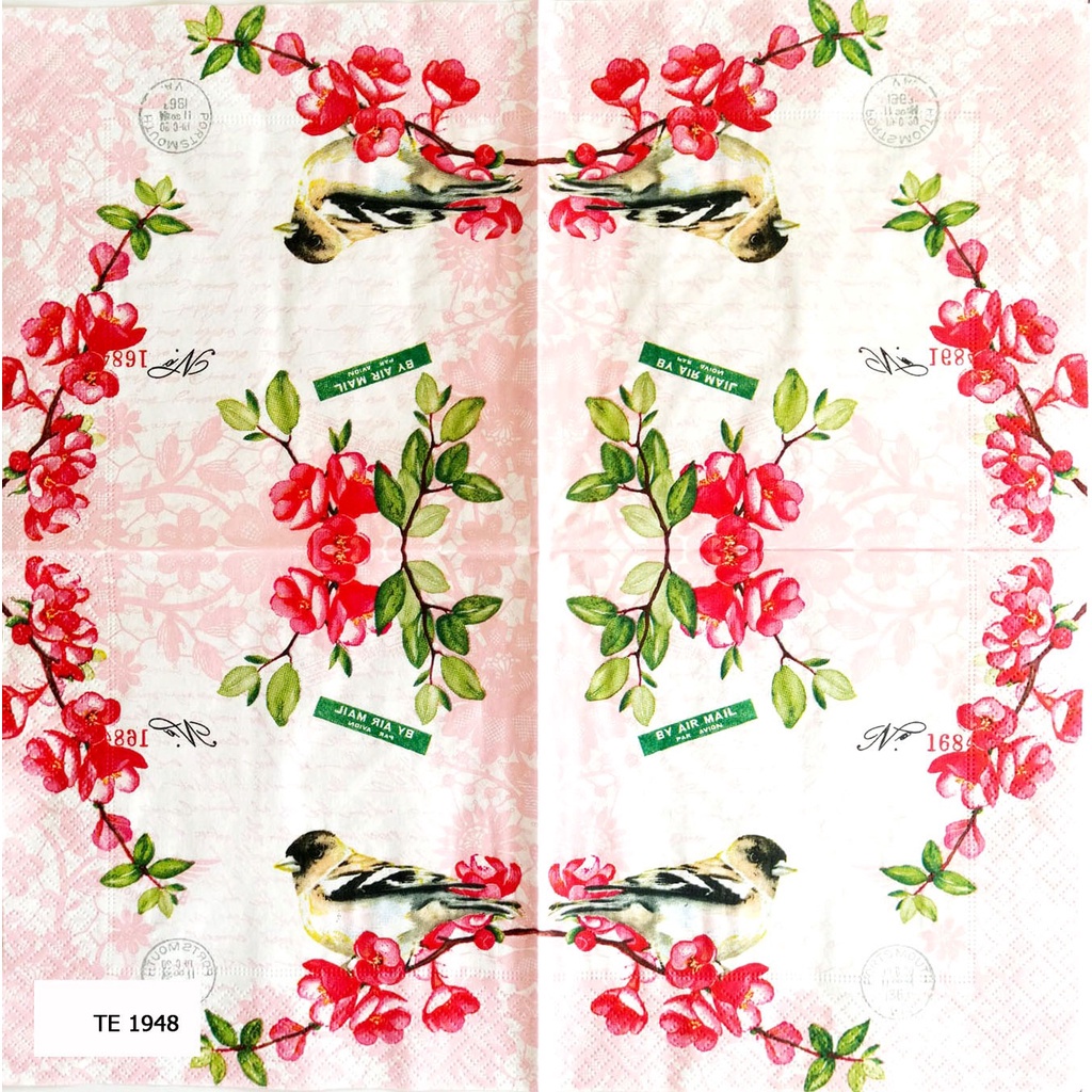 TISU NAPKIN DECOUPAGE EROPA 33X33 CM TE 1948 TTS