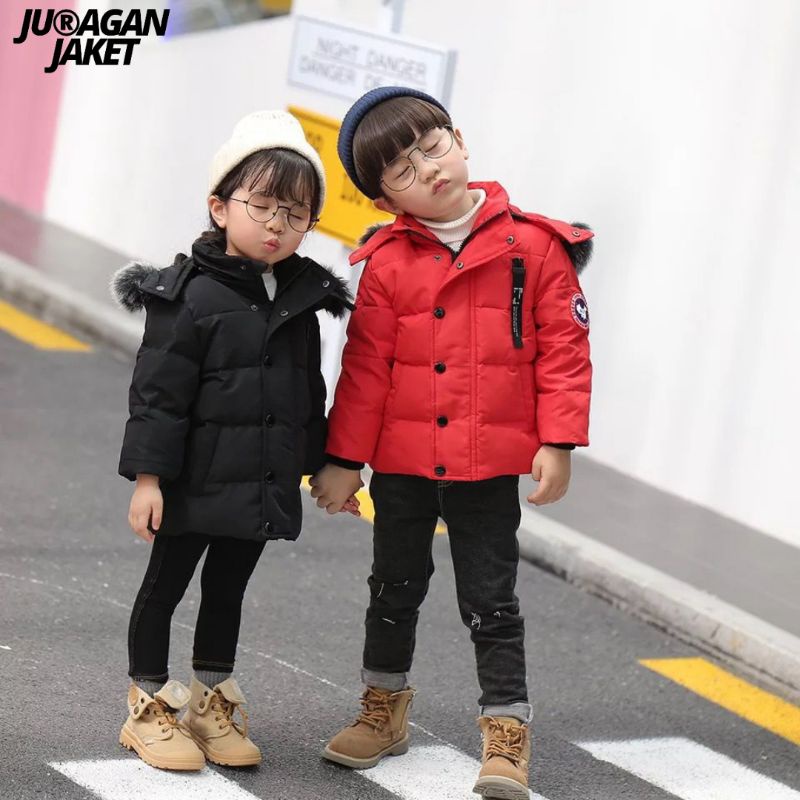 Jaket anak laki-laki/perempuan winter bulu hangat 02