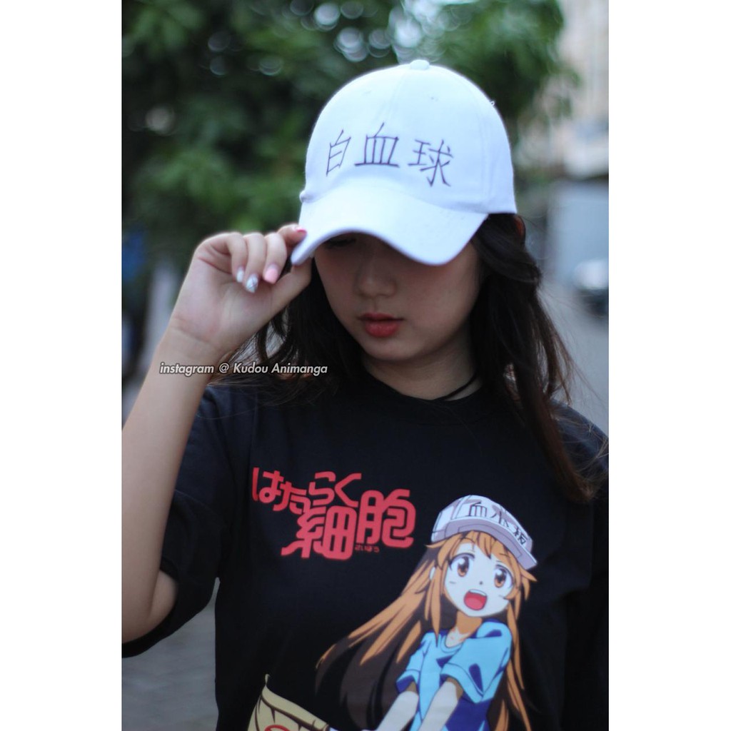 Kaos Anime Platelet Anone Kawaii Black