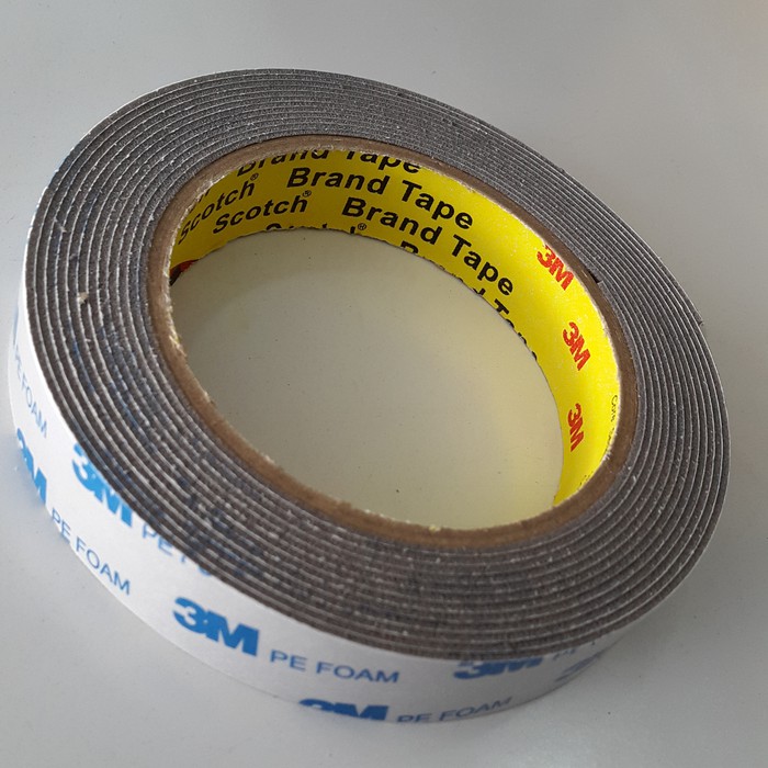 Isolasi Lakban Serbaguna Bolak - Balik Double Tape Doubletape 3M Putih Taiwan 20 mm x 4 m otomotif