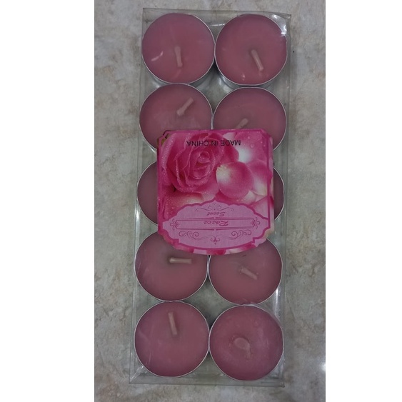 Tea Candle Kecil 10pcs  /Tea Candle /Lilin Aromatherapi / aroma melati / aroma strawberry