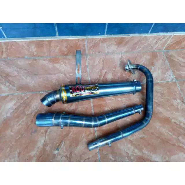 Knalpot vixion kou blumoon,knalpot R15,knalpot megapro,knalpot kou