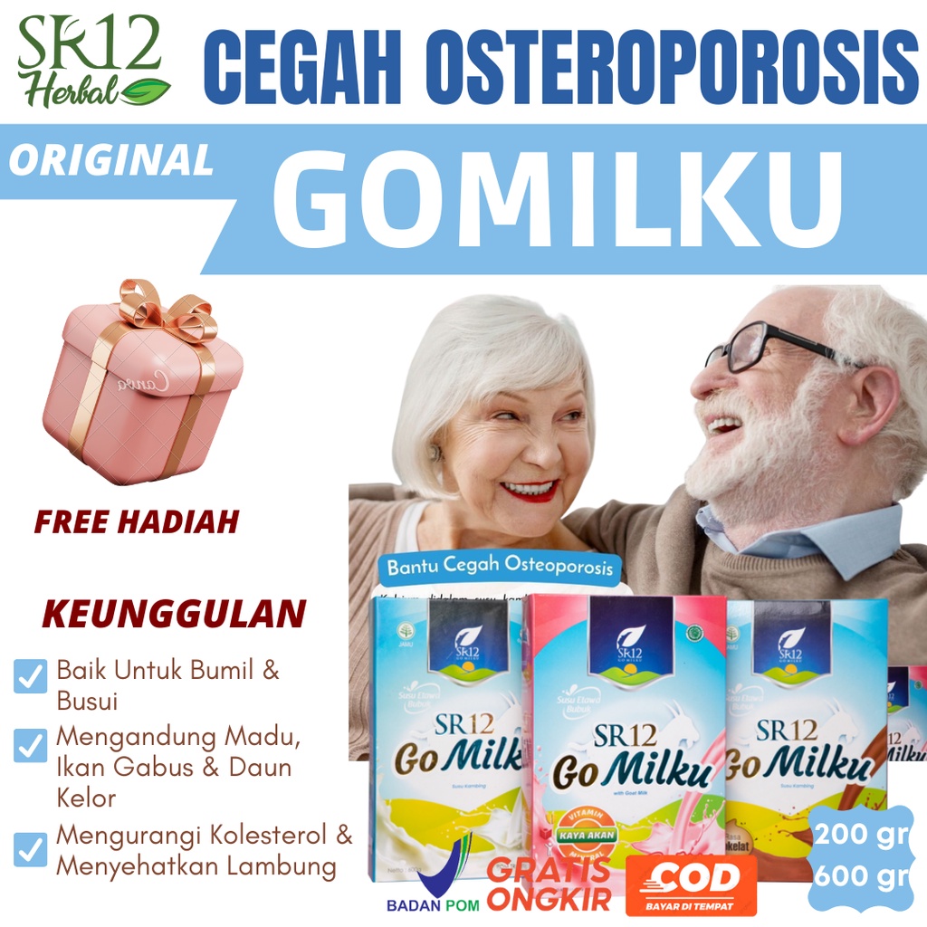 

SR12 Go Milku Susu Kambing Etawa Herbal Bubuk Murni Dengan Daun Kelor Madu Ikan Gabus Tanpa Gula Untuk Promil Imunitas Anak Diabetes Asam Lambung 200g 600g