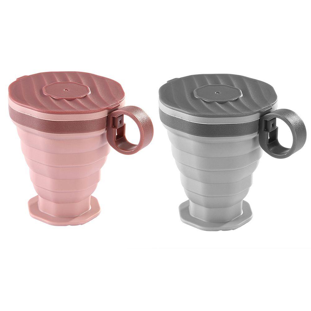 Top 220ml Collapsible Silicone Cup Camping Telescopic Travel Supplies Mug Minum Lipat