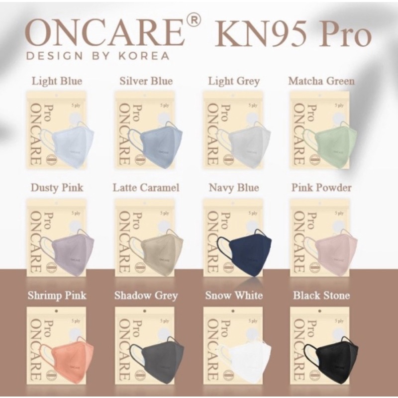 ONCARE Masker KN95 PRO Oncare 5ply isi 10 pcs