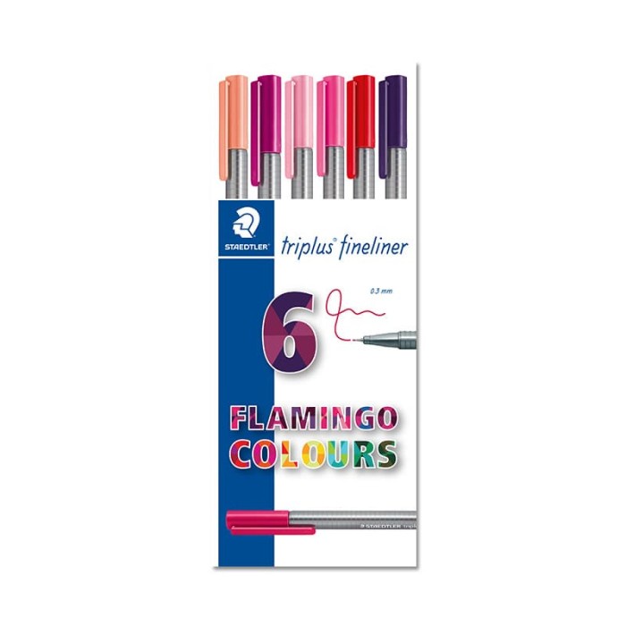 

Staedtler Triplus Fineliner Flamingo Colours 334 F6 promo