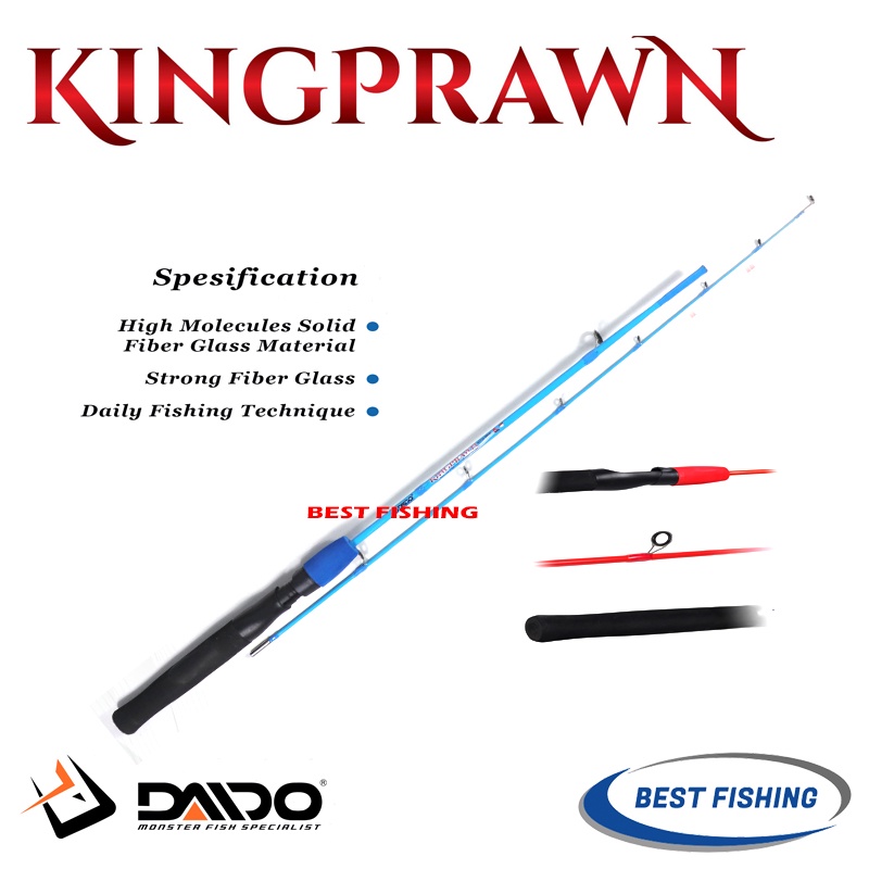 JORAN PANCING DAIDO KING PRAWN SOLID FIBER 110CM SAMPAI 150CM - JORAN UDANG