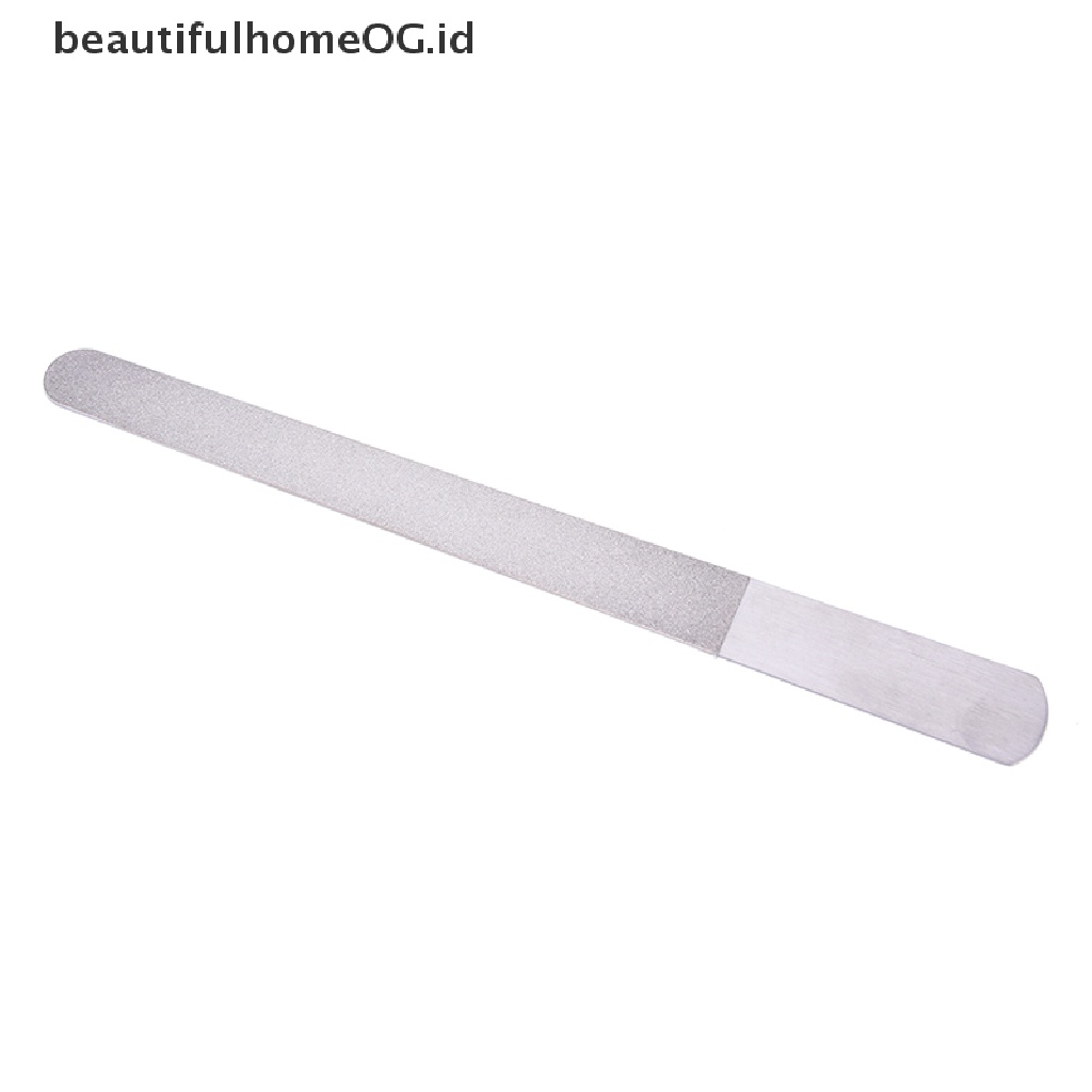 Alat Kikir Kuku Dua Sisi Bahan Stainless Steel Metal Untuk Manicure Pedicure