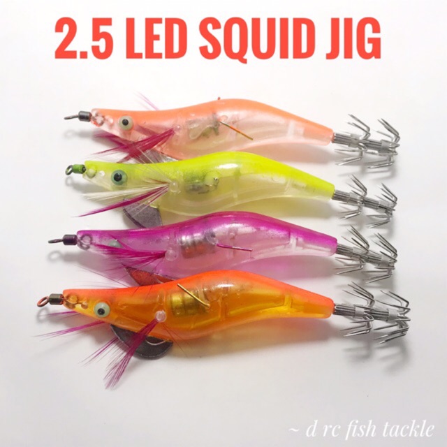 Umpan Cumi LED Squid Jig No. 2.5