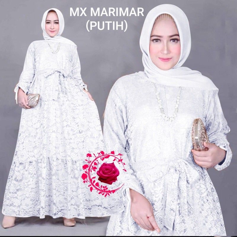 Gamis Brukat SUPER Jumbo Ld 140cm Import Dress Bigsize Wanita Kondangan Polos Brokat Tulang Gliter -