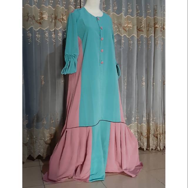 G00027gms gamis rumbai bawah cantik murah