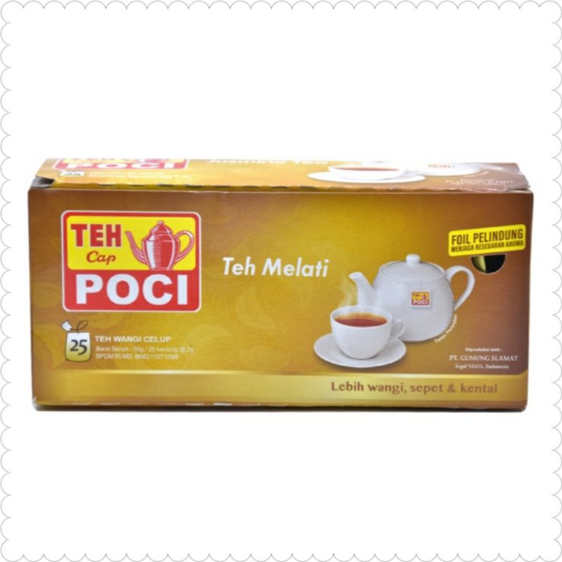 

TEH CAP POCI CELUP TEH MELATI ISI 25x2gram