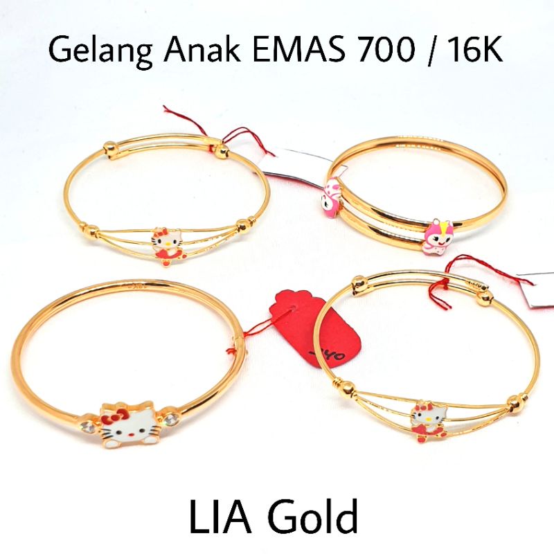 Gelang Anak EMAS 700 / 16K ( TOKO MAS LIA GOLD BEKASI )