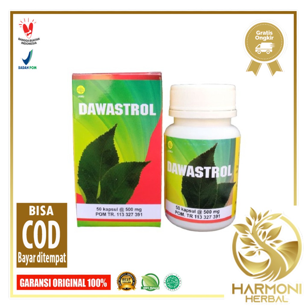 Kapsul DAWASTROL TOGA Obat Herbal Jamu Kholesterol Kolestrol TOGA