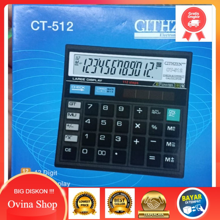 

TERLARIS Kalkulator GLTHZEN ct 512 - 12 digit