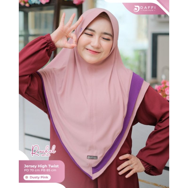 RACHEL ORI DAFFI HIJAB | BERGO BAHAN JERSEY