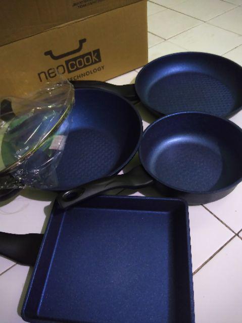 Neocook Frying Pan Set Of 5 / Megastone Pan / Panci Keramik