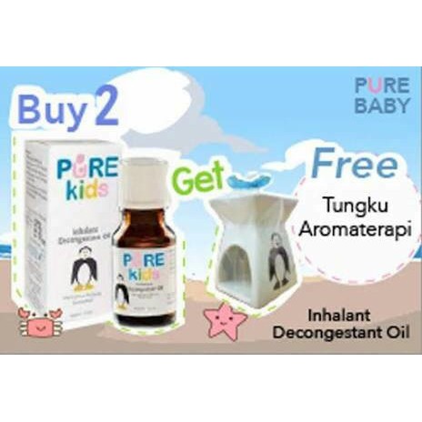 PURE KIDS Inhalant Promo Tungku Aromatherapy